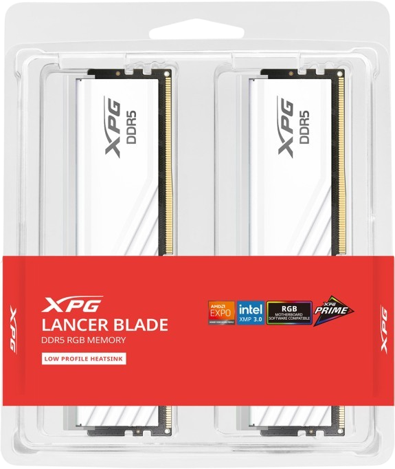 Оперативная память 32 Gb 6000 MHz ADATA XPG LANCER Blade RGB White (AX5U6000C3016G-DTLABRWH)