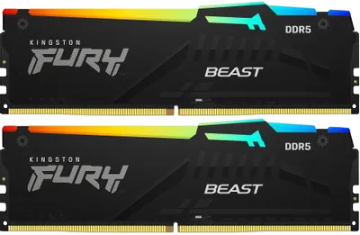 Оперативная память 16 Gb 5600 MHz Kingston FURY Beast RGB AMD Black (KF556C36BBEAK2-16)