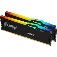 Оперативная память 16 Gb 5600 MHz Kingston FURY Beast RGB AMD Black (KF556C36BBEAK2-16)