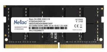 Оперативная память 4 Gb 2666 MHz NETAC BASIC (NTBSD4N26SP-04)