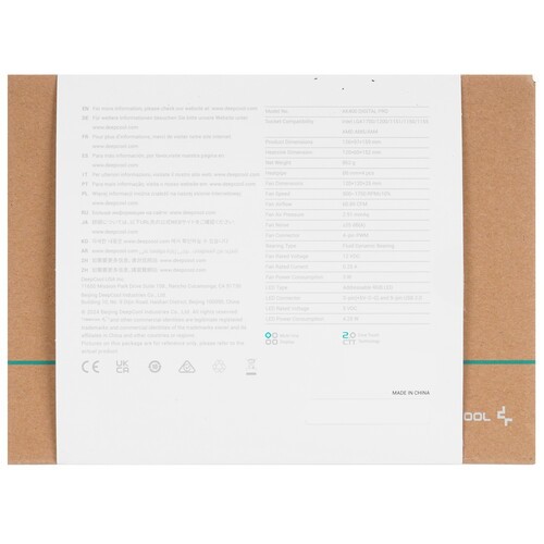 Кулер для процессора Deepcool AK400 DIGITAL PRO (R-AK400-BKAPMN-G)