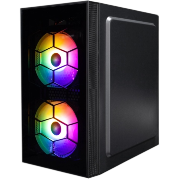 Компьютерный корпус 1STPLAYER FIREBASE X1 LED Black (X1-BK-3F1)