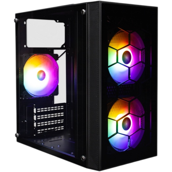Компьютерный корпус 1STPLAYER FIREBASE X1 LED Black (X1-BK-3F1)