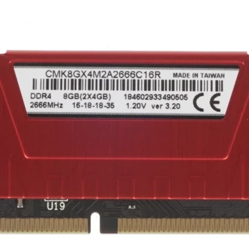 Оперативная память 8 Gb 2666 MHz Corsair VENGEANCE LPX Red (CMK8GX4M2A2666C16R)