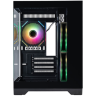 Компьютерный корпус 1STPLAYER MEGAVIEW MV5-TP ARGB Black (MV5-TP-BK-2FC7R-1FC7)