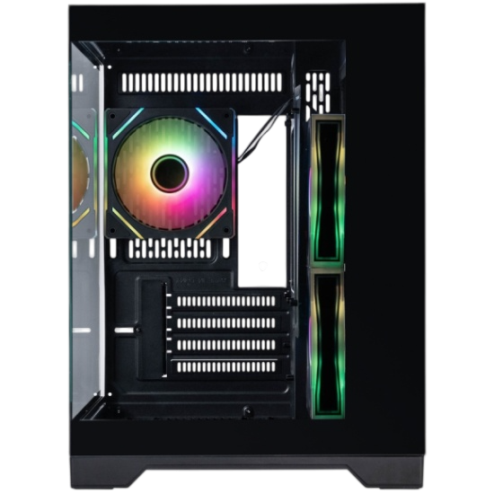 Компьютерный корпус 1STPLAYER MEGAVIEW MV5-TP ARGB Black (MV5-TP-BK-2FC7R-1FC7)