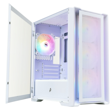 Компьютерный корпус 1STPLAYER TRILOBITE T4 MESH FRGB White (T4-WH-4F1-W)