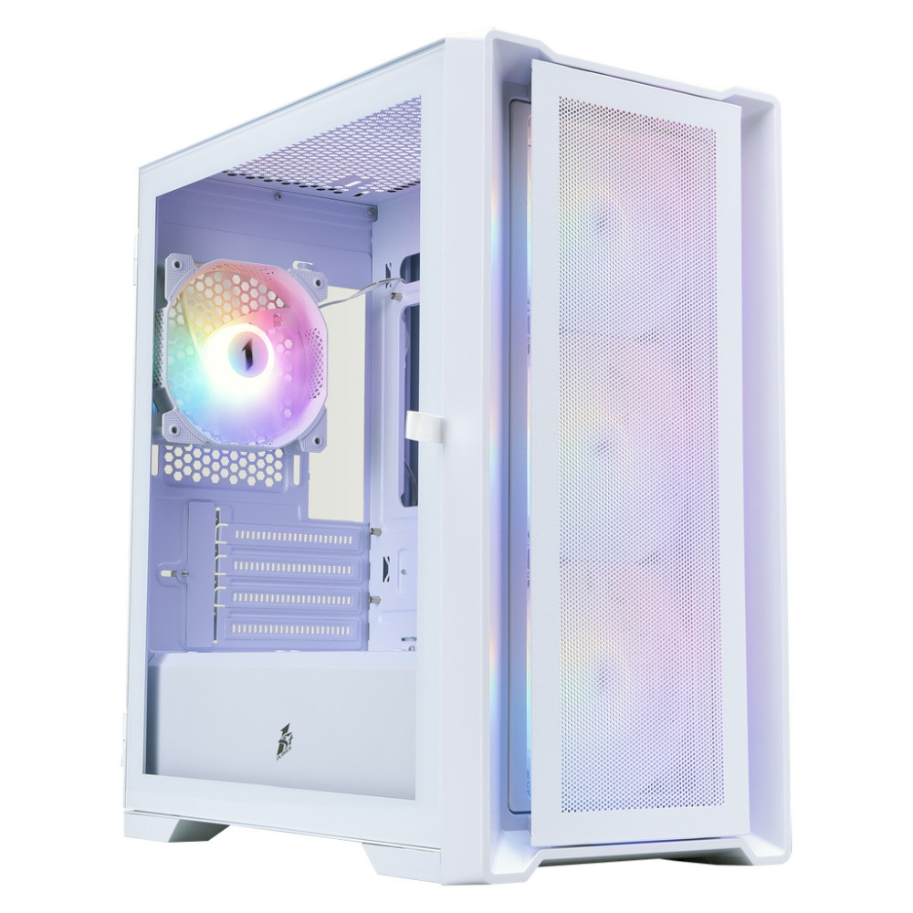 Компьютерный корпус 1STPLAYER TRILOBITE T4 MESH FRGB White (T4-WH-4F1-W)