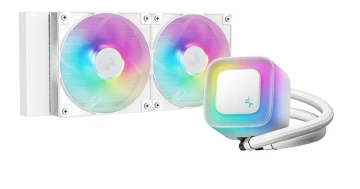 Система жидкостного охлаждения для процессора Deepcool LE240 WH V2 ARGB White