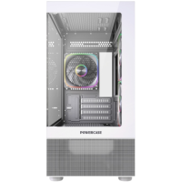 Компьютерный корпус Powercase Vision Micro M2 TG ARGB White (CVMWM2-A3)
