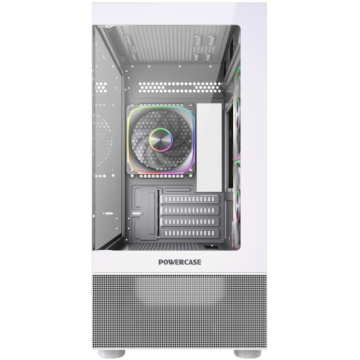 Компьютерный корпус Powercase Vision Micro M2 TG ARGB White (CVMWM2-A3)