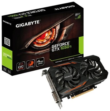 Видеокарта GIGABYTE (GV-N105TOC-4GD) GeForce GTX 1050 Ti 1316MHz PCI-E 3.0 4096MB 7008MHz 128 bit DVI HDMI HDCP OC