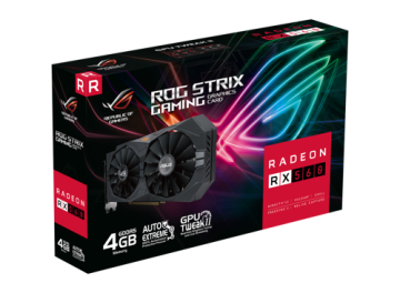 Видеокарта ASUS (ROG-STRIX-RX560-4G-V2-GAMING) Radeon RX560 4GB ROG STRIX GAMING D5 90YV0HV0-M0NA00