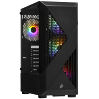 Компьютерный корпус 1STPLAYER FIREROSE F3-A Black (F3-A-BK-4F1)