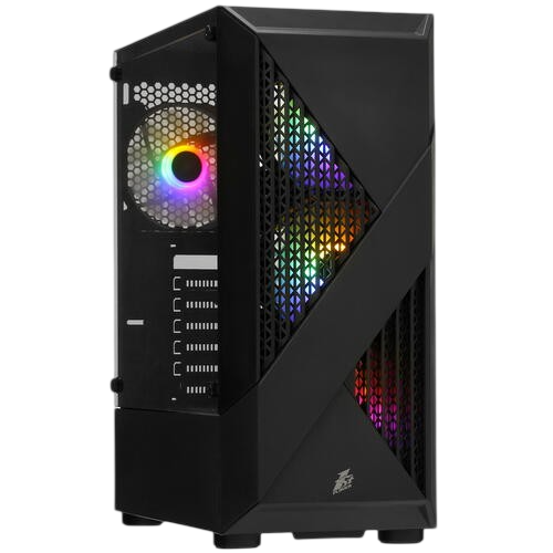 Компьютерный корпус 1STPLAYER FIREROSE F3-A Black (F3-A-BK-4F1)