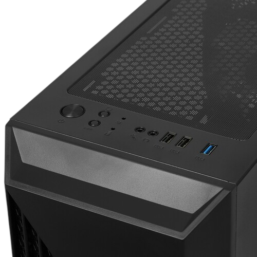 Компьютерный корпус 1STPLAYER FIREROSE F3-A Black (F3-A-BK-4F1)