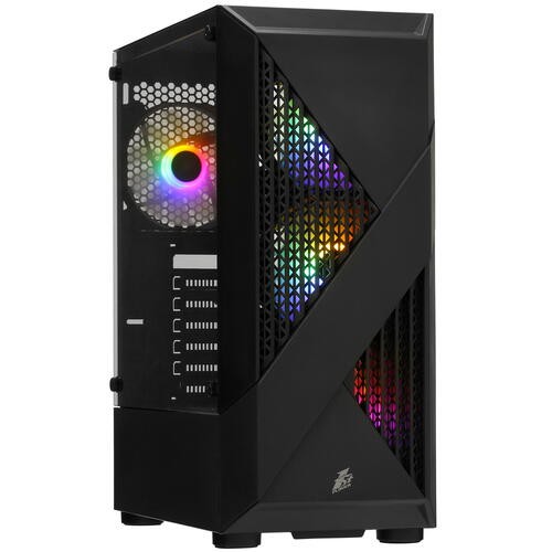 Компьютерный корпус 1STPLAYER FIREROSE F3-A Black (F3-A-BK-4F1)