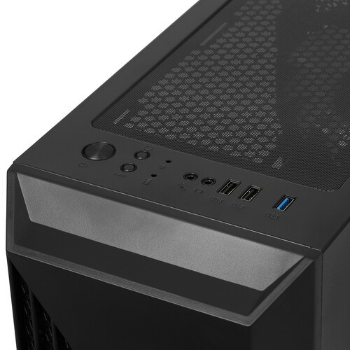Компьютерный корпус 1STPLAYER FIREROSE F3-A Black (F3-A-BK-4F1)