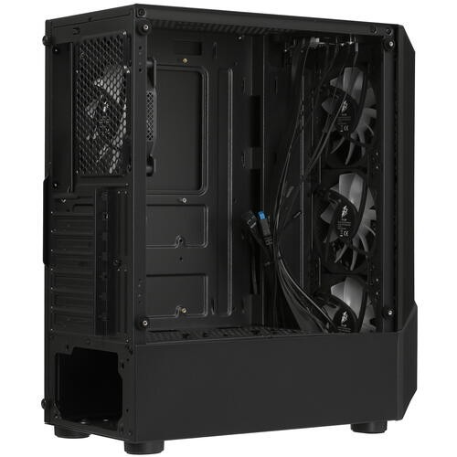 Компьютерный корпус 1STPLAYER FIREROSE F3-A Black (F3-A-BK-4F1)