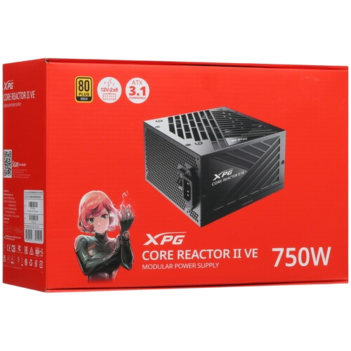 Блок питания ADATA XPG 750W CORE REACTOR II VE 750 (COREREACTORIIVE750G-BKCEU) 16 Pin (PCIe 5.0 Connector Cable Details)