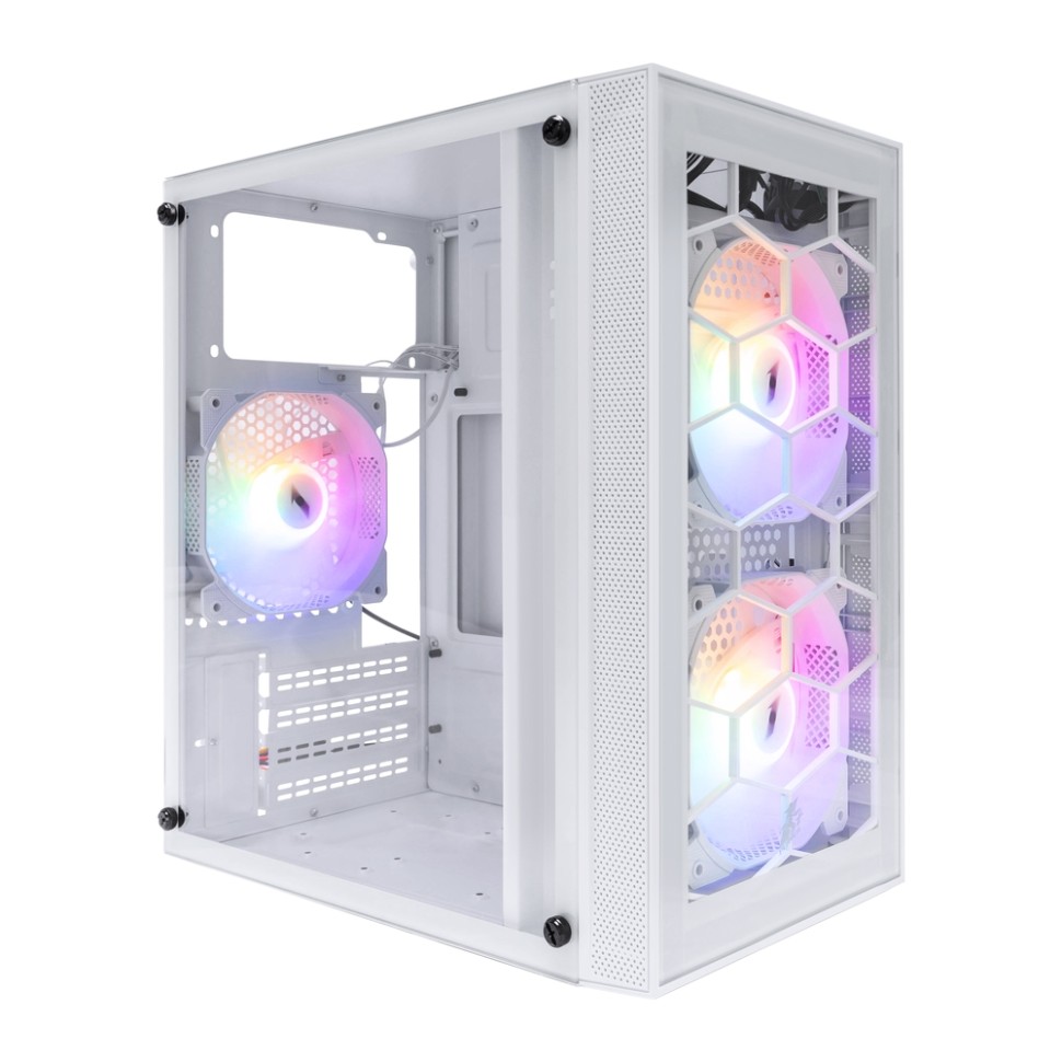 Компьютерный корпус 1STPLAYER FIREBASE X1 LED White (X1-WH-3F1-W)