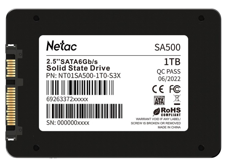 Твердотельный накопитель NETAC 1000 Gb SA500 (NT01SA500-1T0-S3X)