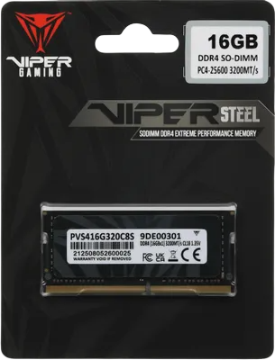 Оперативная память 16 Gb 3200 MHz PATRIOT VIPER STEEL (PVS416G320C8S)
