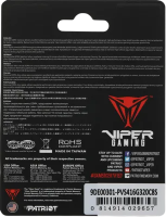 Оперативная память 16 Gb 3200 MHz PATRIOT VIPER STEEL (PVS416G320C8S)