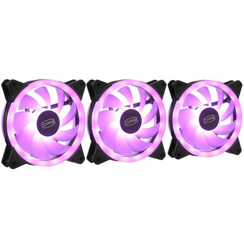Комплект вентиляторов для корпуса PCCooler F3 T120 ARGB Black (F3-T120BKAM3-GL)