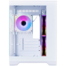 Компьютерный корпус 1STPLAYER MEGAVIEW MV5-TP ARGB White (MV5-TP-WH-2FC7R-W-1FC7-W)