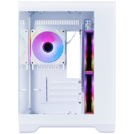 Компьютерный корпус 1STPLAYER MEGAVIEW MV5-TP ARGB White (MV5-TP-WH-2FC7R-W-1FC7-W)