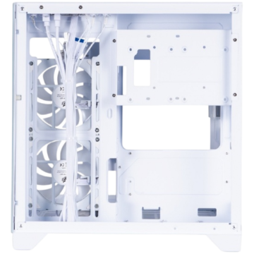 Компьютерный корпус 1STPLAYER MEGAVIEW MV5-TP ARGB White (MV5-TP-WH-2FC7R-W-1FC7-W)