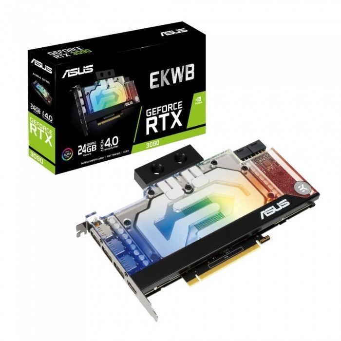 Видеокарта ASUS (RTX3090-24G-EK) GeForce RTX 3090 24GB EKWB