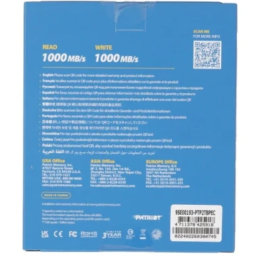 Внешний SSD Patriot 2000 Gb USB-C EXT. (PTP2TBPEC)
