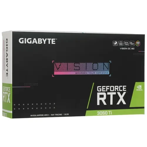 Видеокарта GIGABYTE (GV-N306TVISION-8GD) GeForce RTX 3060 Ti 8GB VISION