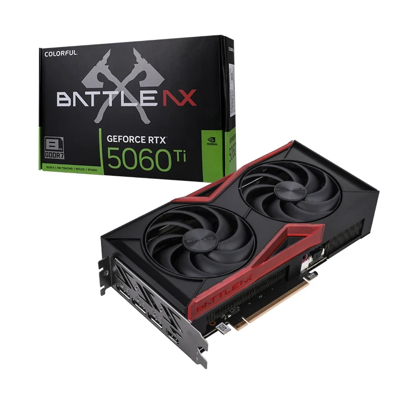 Видеокарта Colorful (RTX 5060 Ti Battle AX DUO 8GB-V) GeForce RTX 5060 Ti 8GB BATTLE AX DUO 8GB-V
