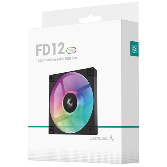 Вентилятор для корпуса Deepcool FD12 ARGB Black BOX
