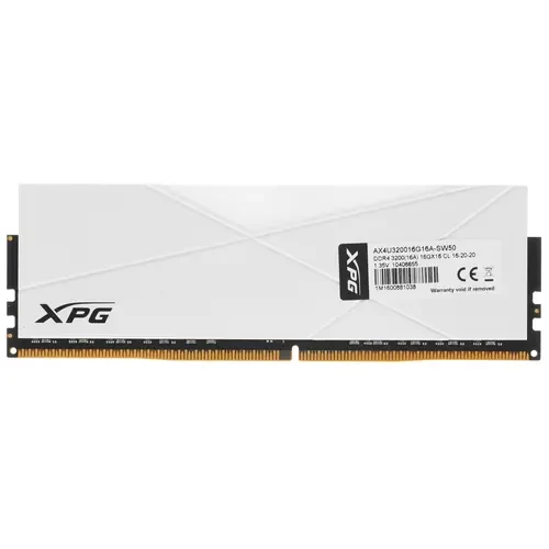 Оперативная память 16 Gb 3200 MHz ADATA XPG SPECTRIX D50 White RGB (AX4U320016G16A-SW50)