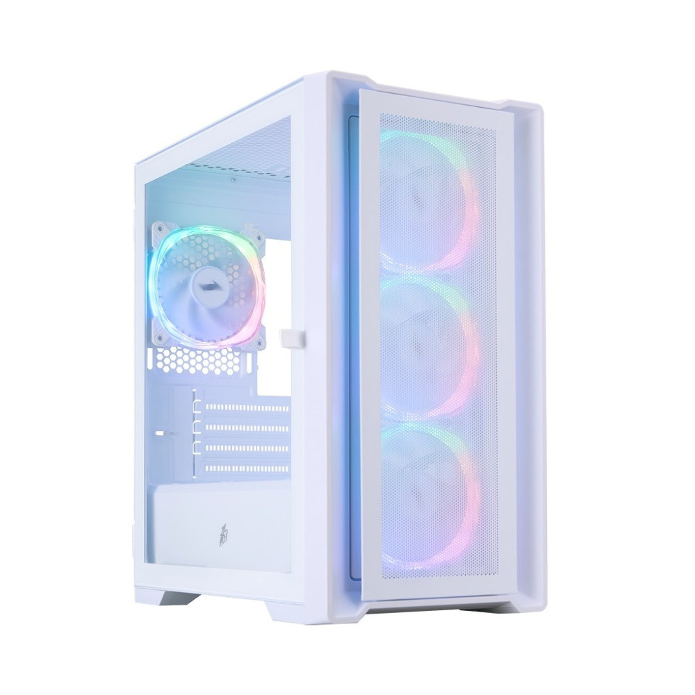 Компьютерный корпус 1STPLAYER TRILOBITE T4 MESH ARGB White (T4-WH-4FS7-W)