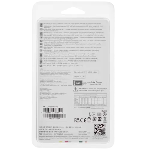 Твердотельный накопитель Apacer 240 Gb PANTHER AS340X (AP240GAS340XC-1)