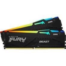 Оперативная память 64 Gb 5600 MHz Kingston FURY Beast RGB Black (KF556C36BBE2AK2-64)