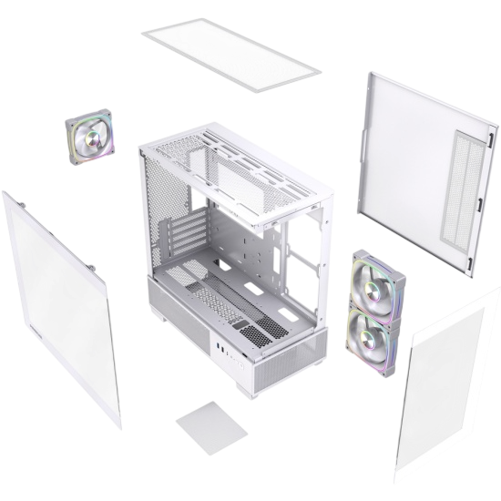 Компьютерный корпус Powercase Vision Micro S3W TG ARGB White (CVMMSW-A3)