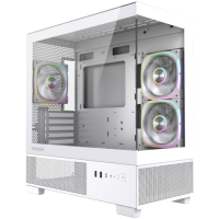 Компьютерный корпус Powercase Vision Micro S3W TG ARGB White (CVMMSW-A3)
