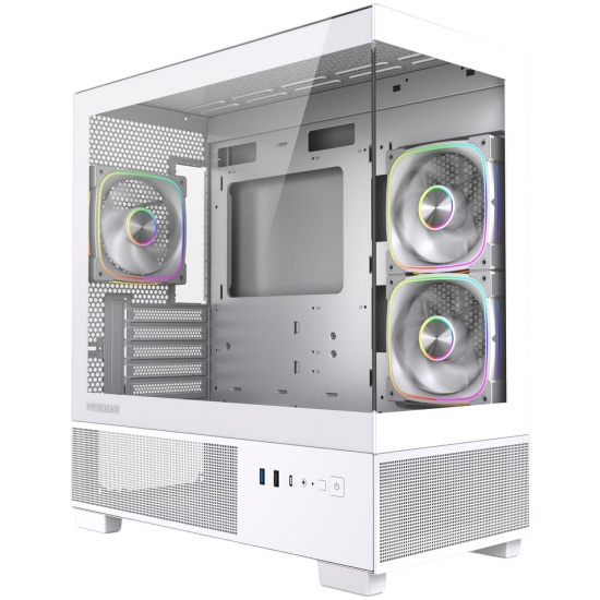 Компьютерный корпус Powercase Vision Micro S3W TG ARGB White (CVMMSW-A3)