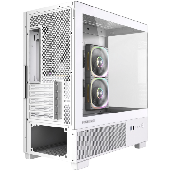 Компьютерный корпус Powercase Vision Micro S3W TG ARGB White (CVMMSW-A3)