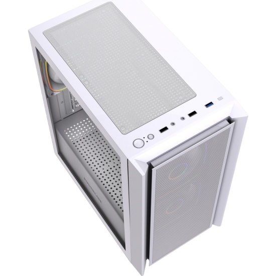 Компьютерный корпус Powercase Mistral SM03 TG ARGB White (CMMSM03W-A3)