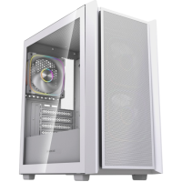 Компьютерный корпус Powercase Mistral SM03 TG ARGB White (CMMSM03W-A3)
