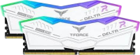 Оперативная память 64 Gb 6000 MHz Team Group T-FORCE DELTA RGB White (FF4D564G6000HC38ADC01)
