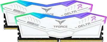 Оперативная память 64 Gb 6000 MHz Team Group T-FORCE DELTA RGB White (FF4D564G6000HC38ADC01)