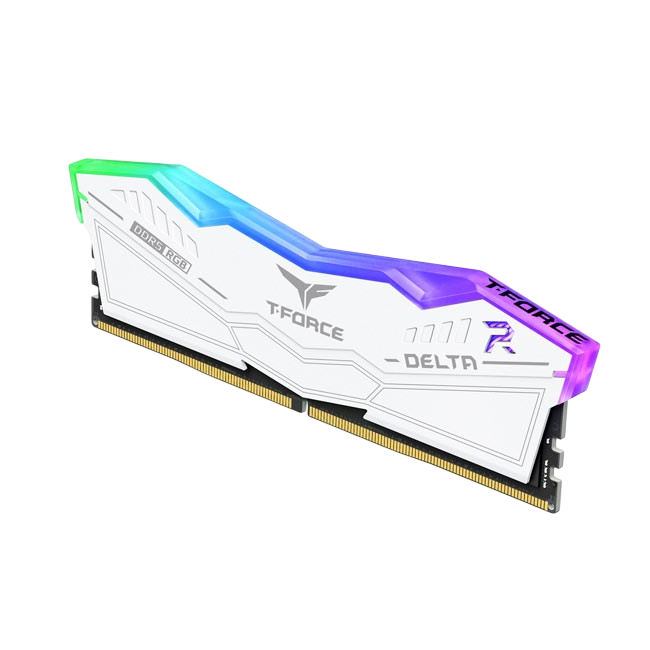 Оперативная память 64 Gb 6000 MHz Team Group T-FORCE DELTA RGB White (FF4D564G6000HC38ADC01)